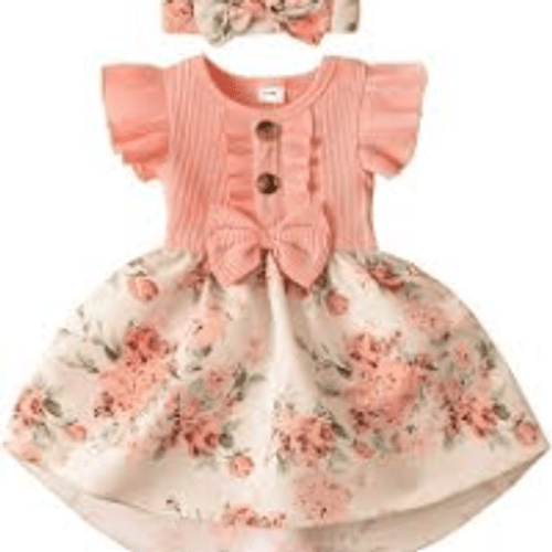 Pink Floral Frock